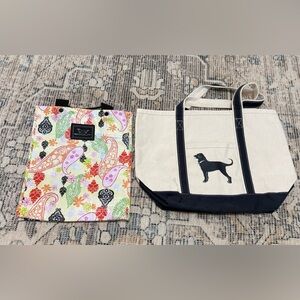 Bundle of The Black Dog canvas tote and Scout plastic tote.